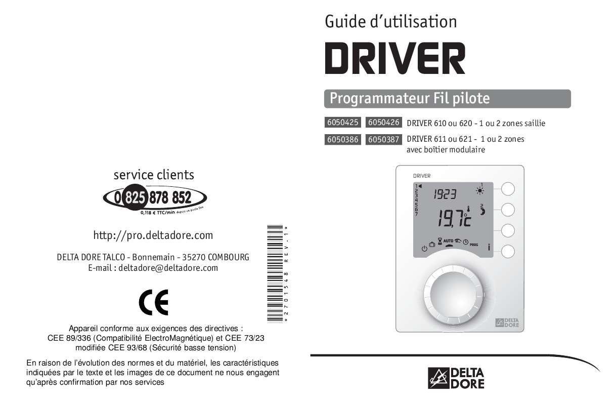 Notice DELTA DORE DRIVER - alarme Trouver une solution à un problème